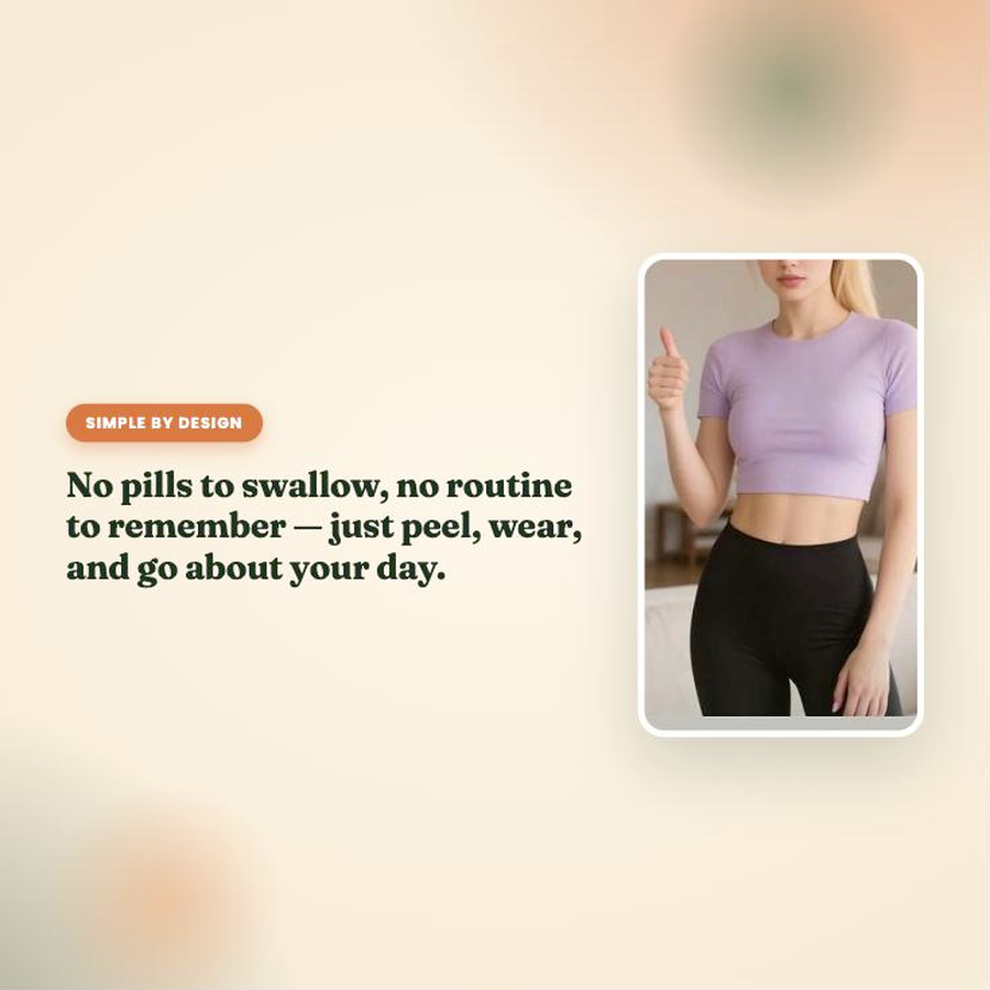 30Pcs Magnesium Vitamin Patches with B12 & ALA, Transdermal Supplement for Metabolism Boost, Appetite Support & Body Care